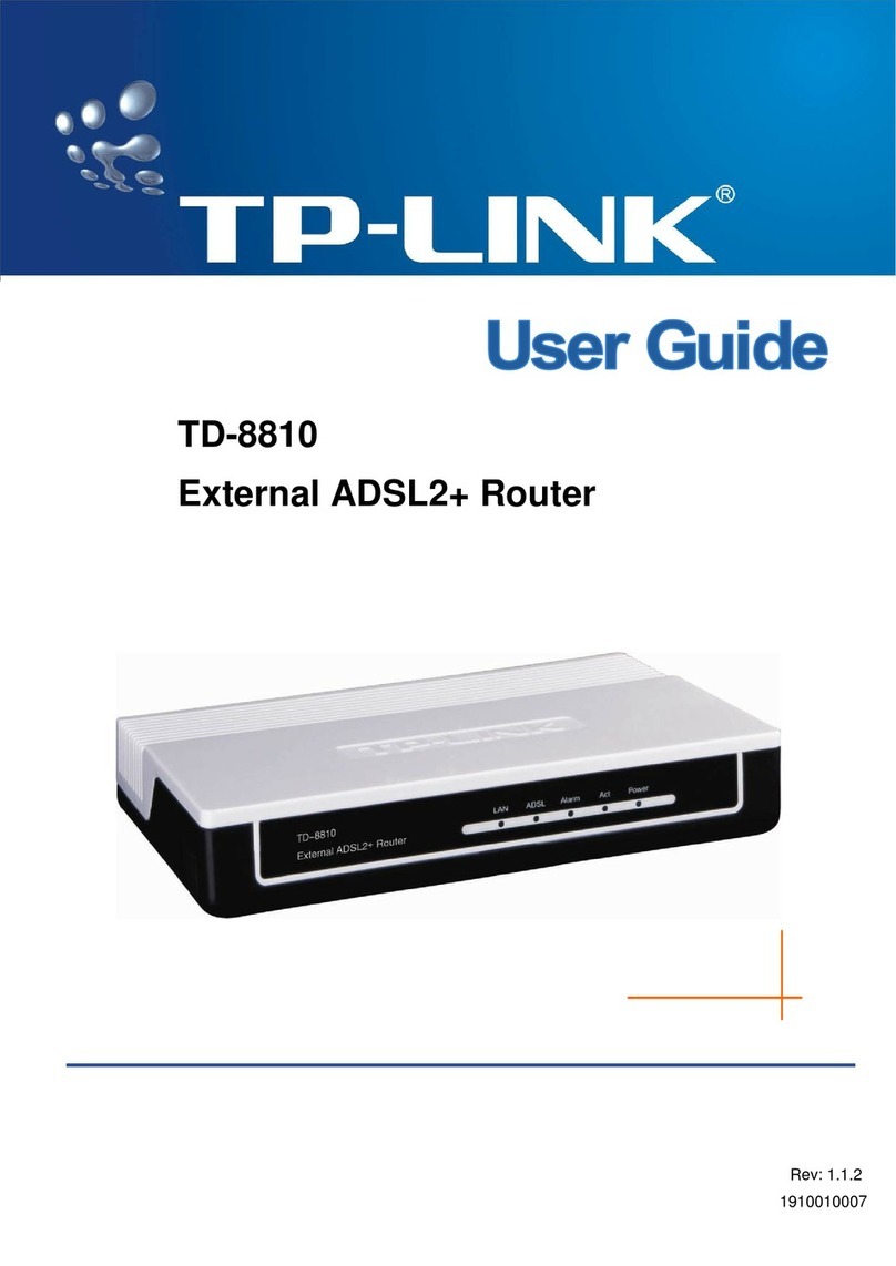 TP-Link TD-8810 User manual