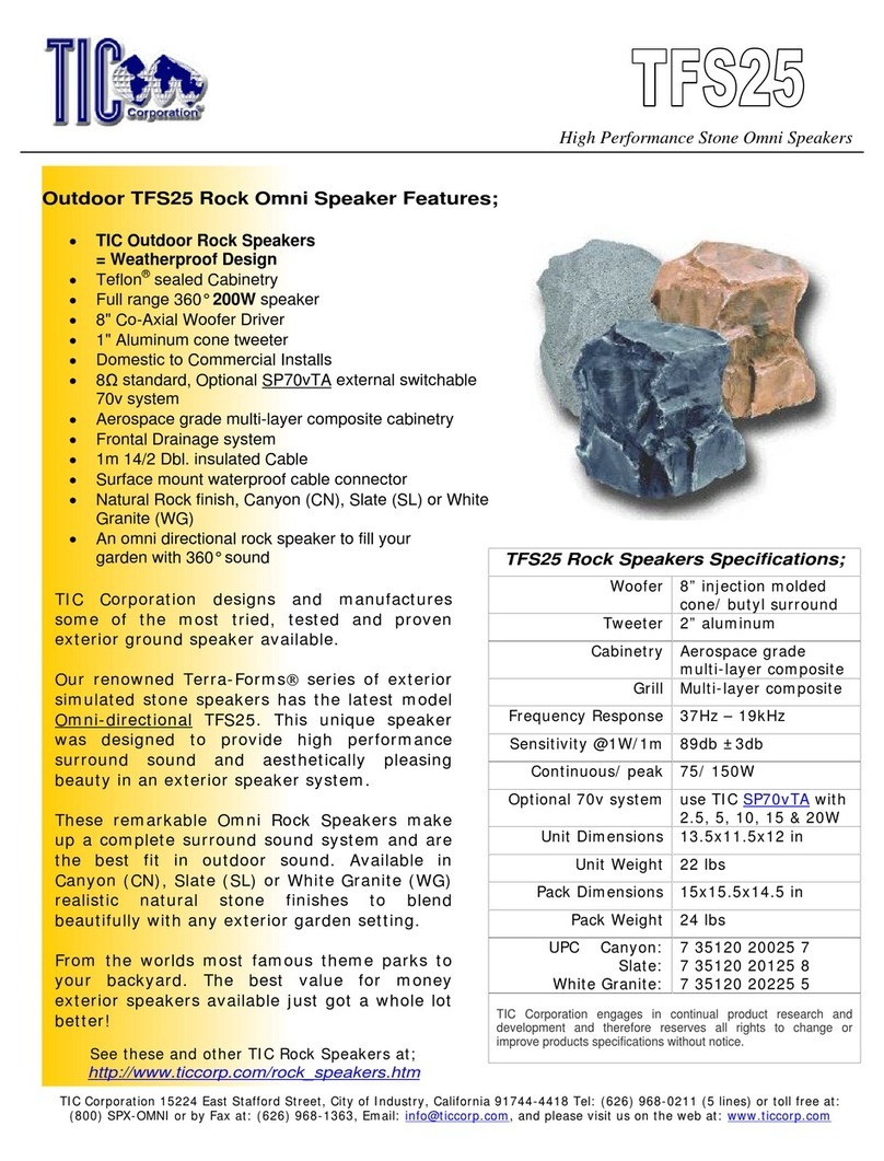 TIC TFS25 User manual
