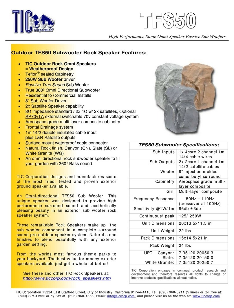 TIC TFS50 Specifications