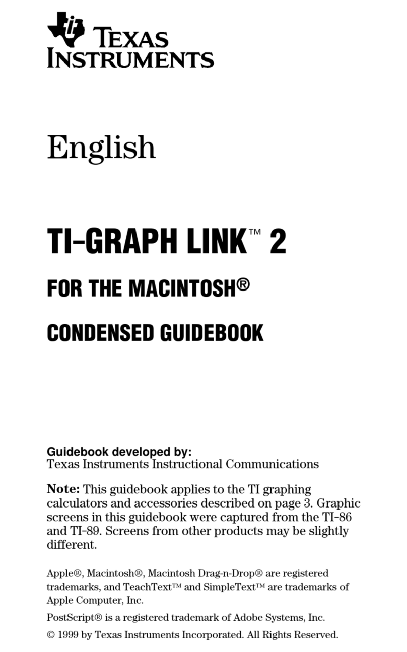 Texas Instruments TI-GRAPH LINK 2 Guide book