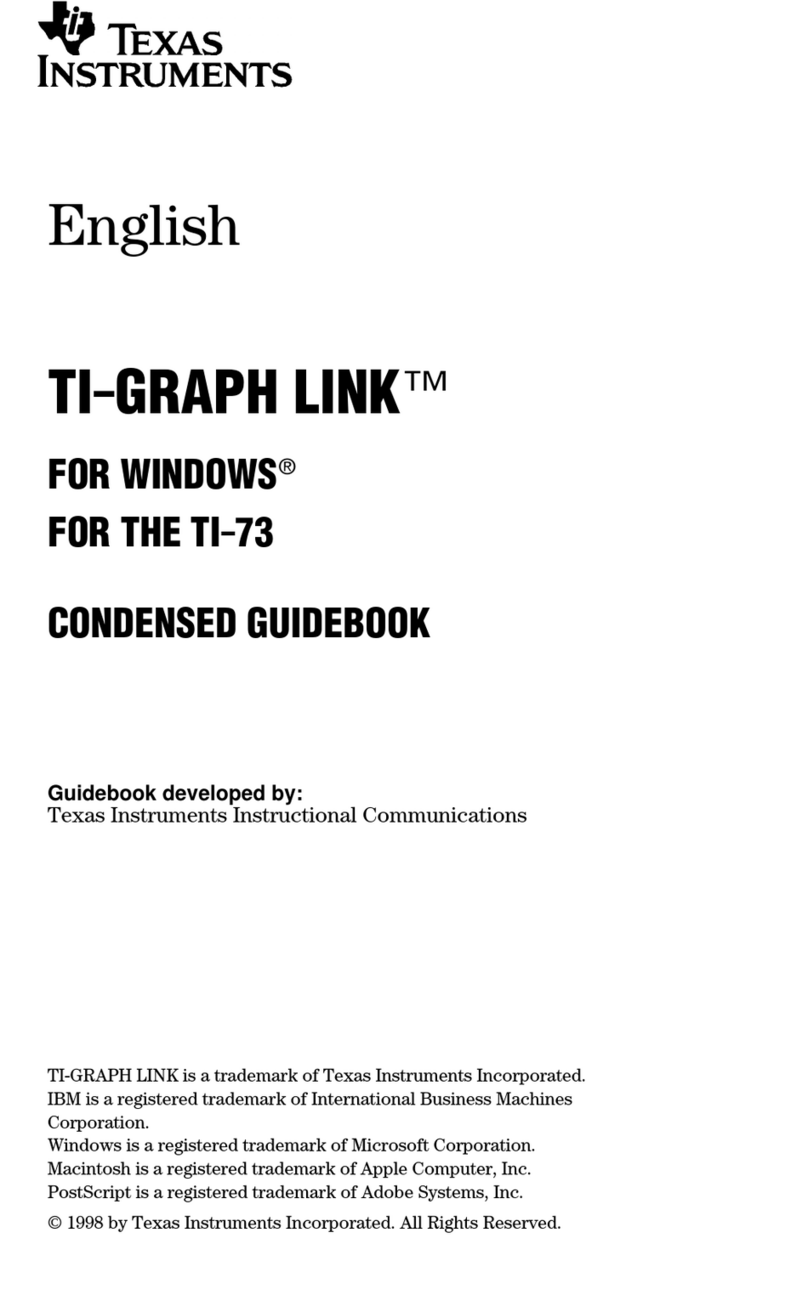 Texas Instruments GRAPH LINK Manual