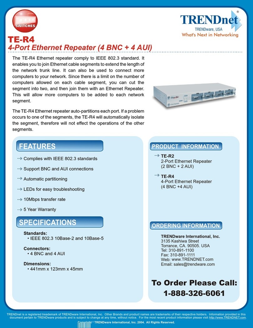 TRENDnet TE-R4 Product information
