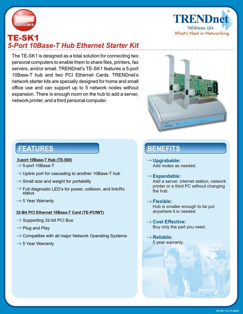 TRENDnet TE-SK1 User manual