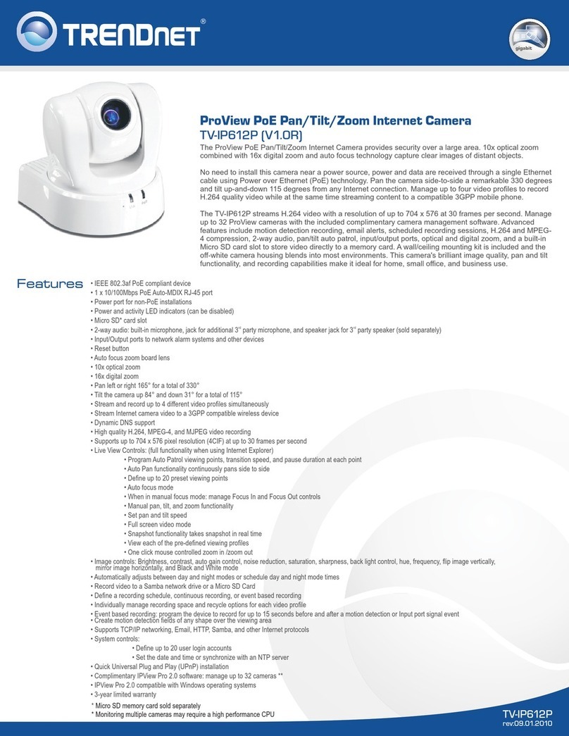 TRENDnet TV-IP612P User manual