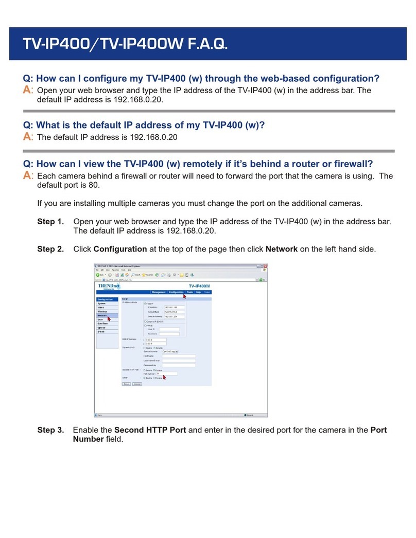 TRENDnet TV-IP400 Instruction Manual