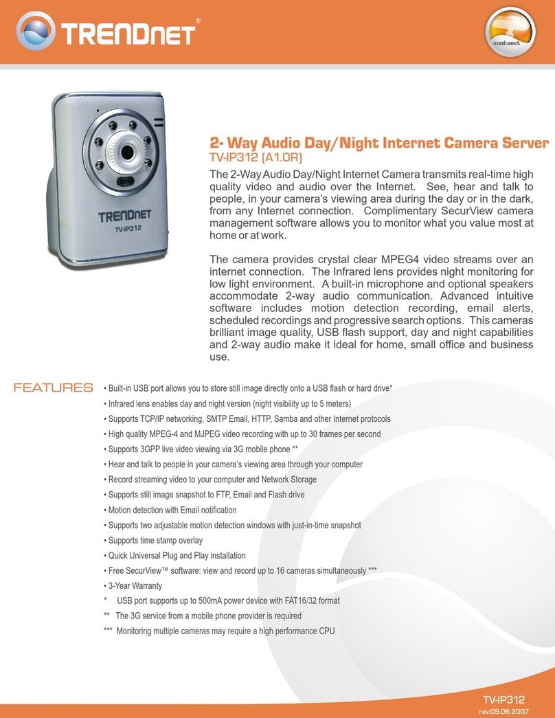 TRENDnet TV-IP312 User manual