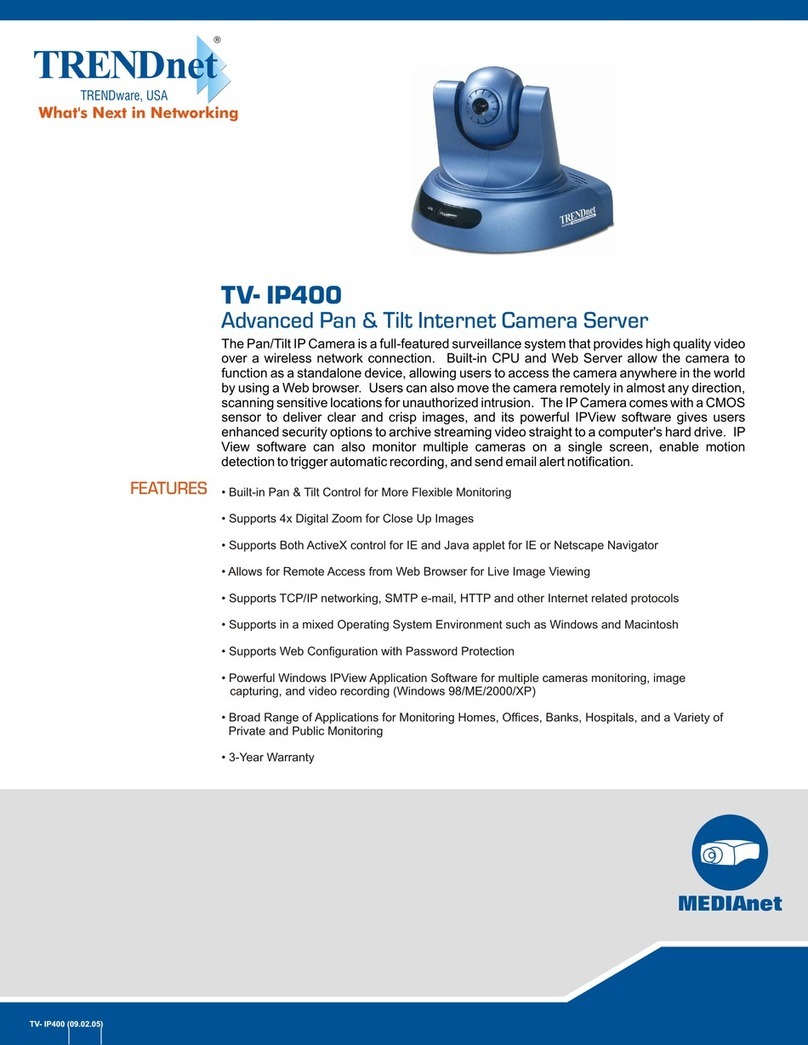TRENDnet TV-IP400 Specifications