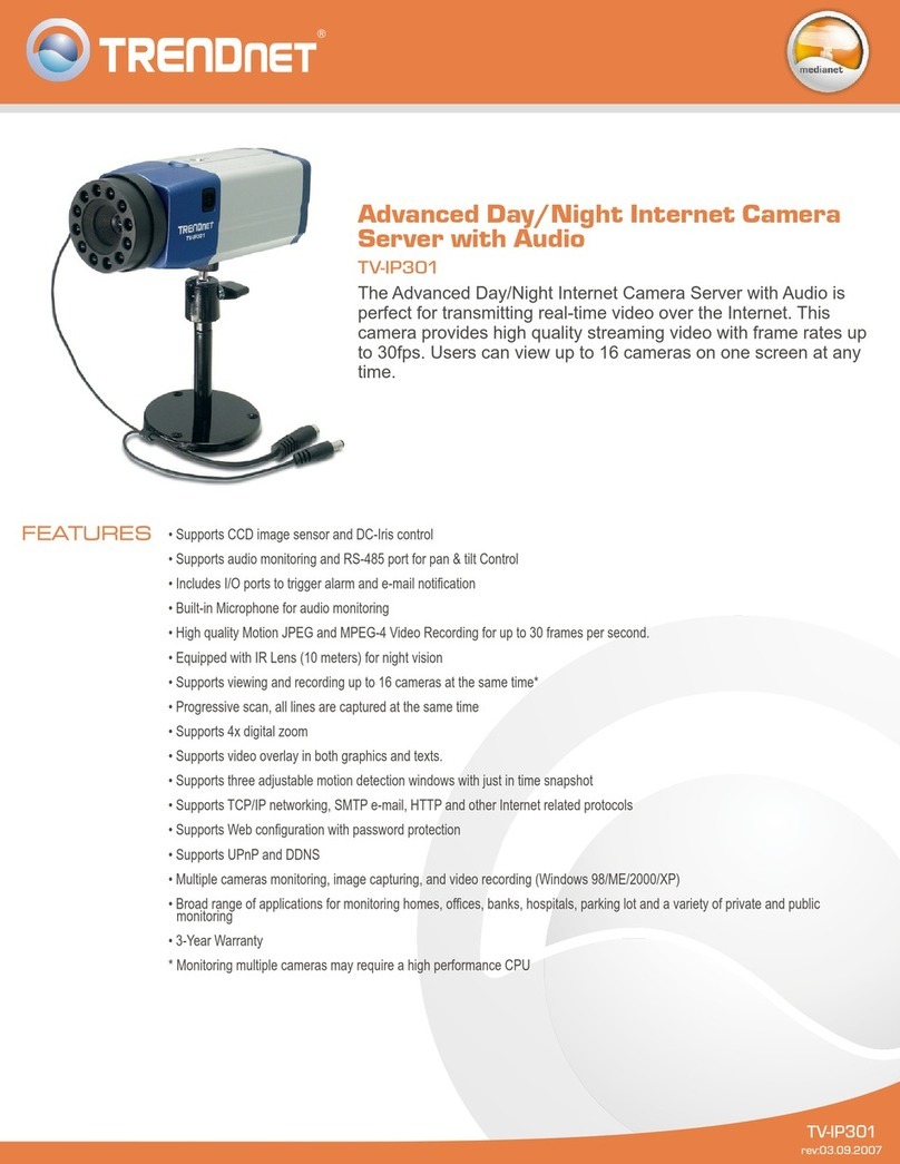 TRENDnet TV-IP301 - ProView Advanced Day/Night Internet Surveillance... User manual