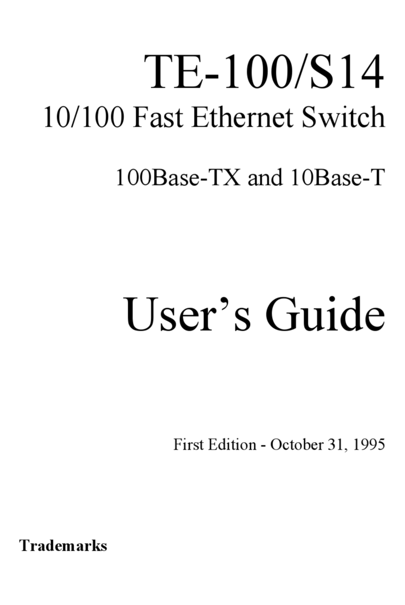 TRENDnet TE100-S14 User manual