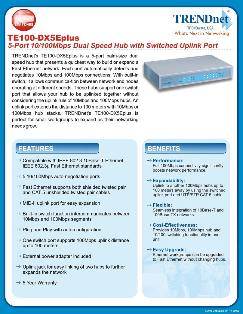 TRENDnet TE100-DX5Eplus Specifications