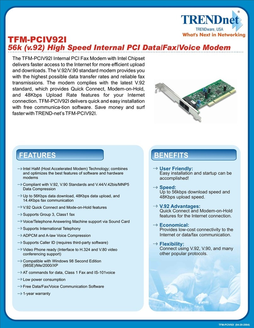 TRENDnet TFM-PCIV92I User manual TRENDnet TFM-PCIV92I User manual