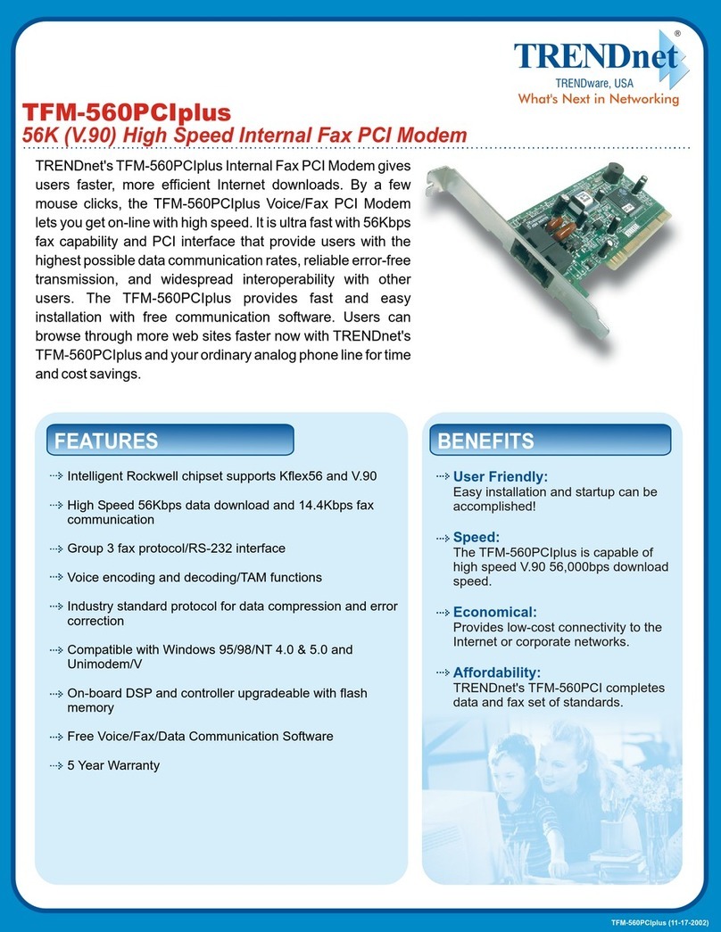 TRENDnet TFM-560PCIplus User manual TRENDnet TFM-560PCIplus User manual
