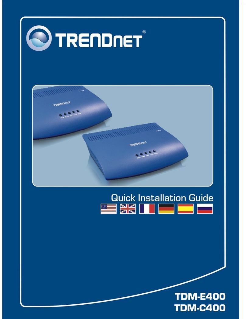 TRENDnet TDM-C400 Quick installation guide