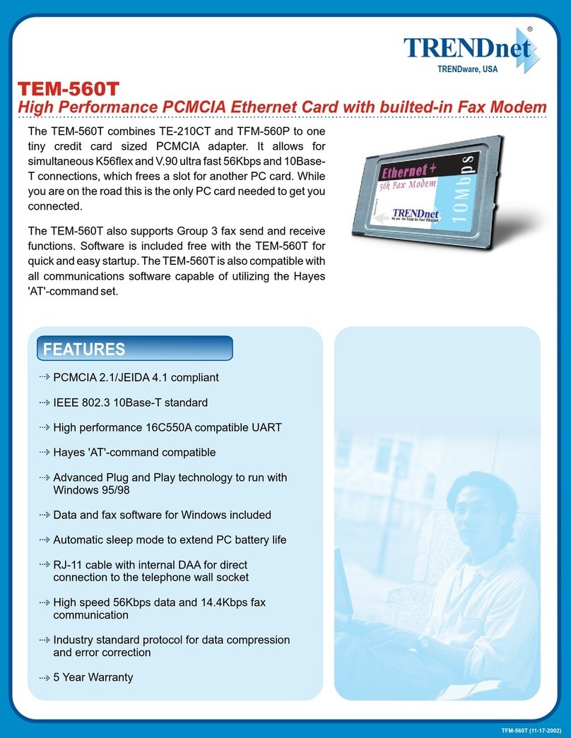 TRENDnet TEM-560T User manual