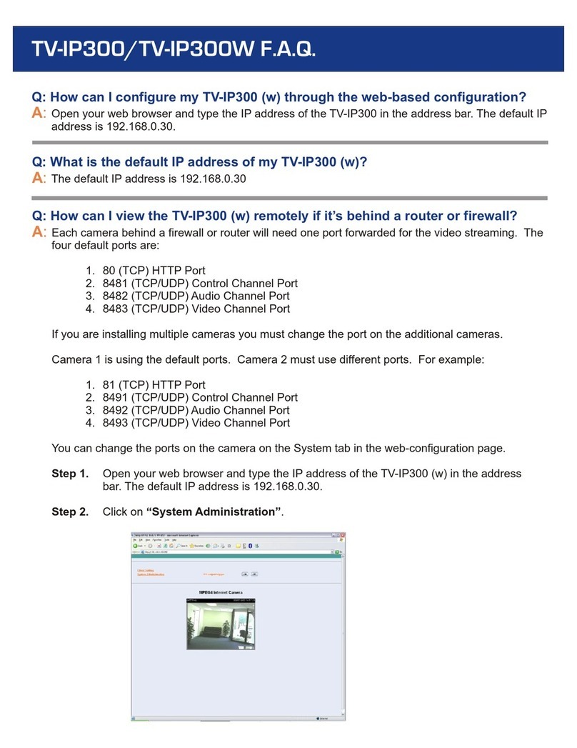 TRENDnet TV-IP300 Frequently asked questions