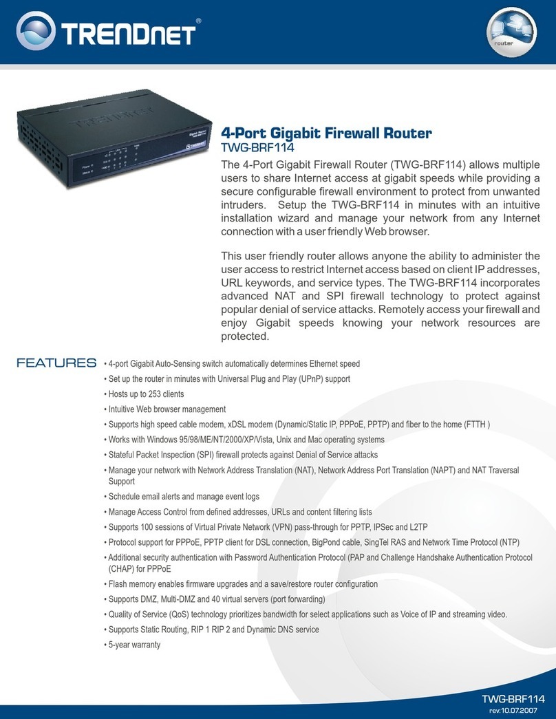 TRENDnet TWG-BRF114 User manual TRENDnet TWG-BRF114 User manual