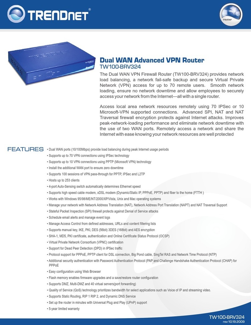 TRENDnet TW100-BRV324 User manual