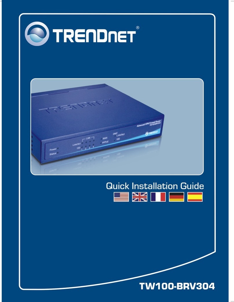 TRENDnet TW100-BRV304 SHEETS User manual