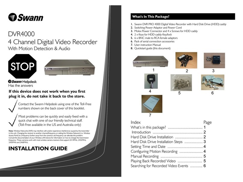 Swann SW-R-DVR4 installation guide