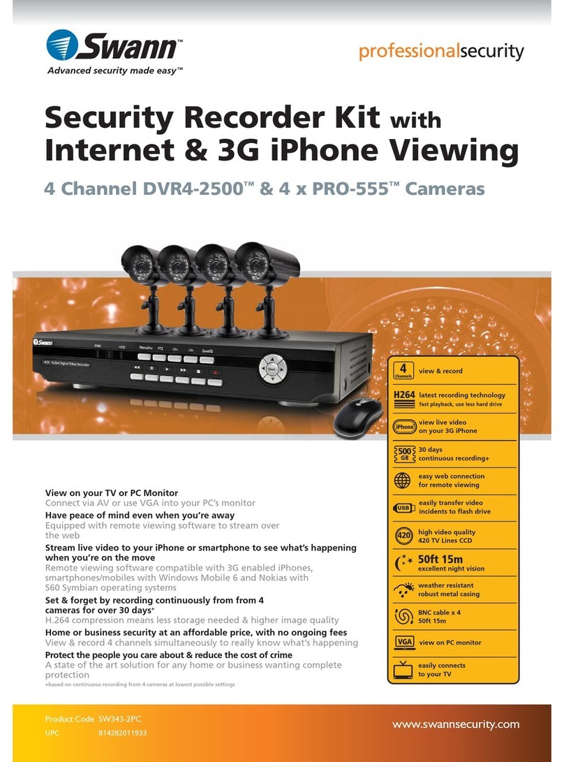 Swann DVR4-2500 User manual