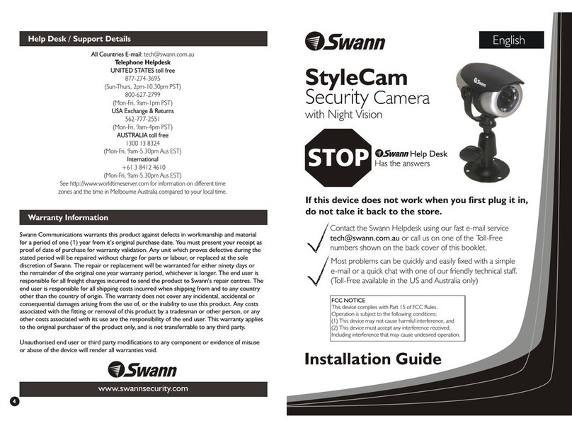 Swann SW211-STY User manual Swann SW211-STY User manual