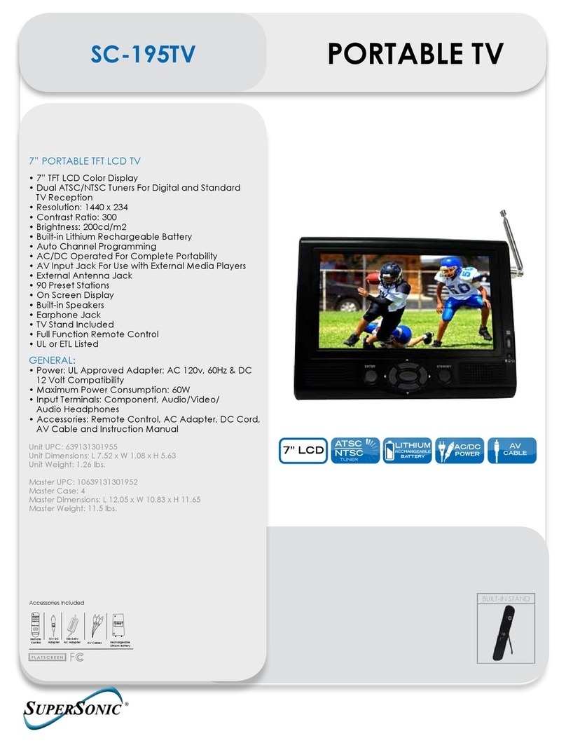 Supersonic SC-195TV Specifications