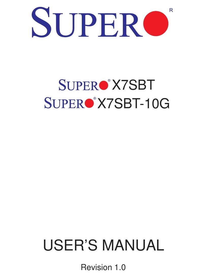 Supero X7SBT User manual