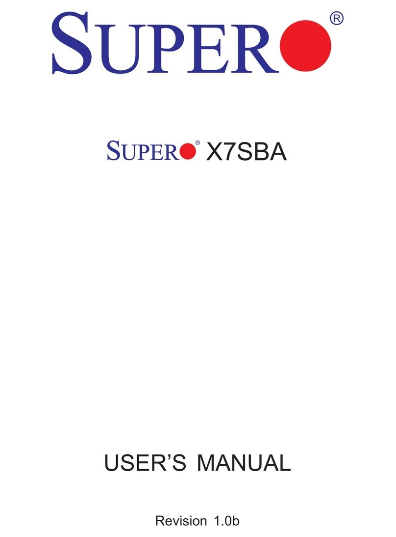 Supero X7SBA User manual