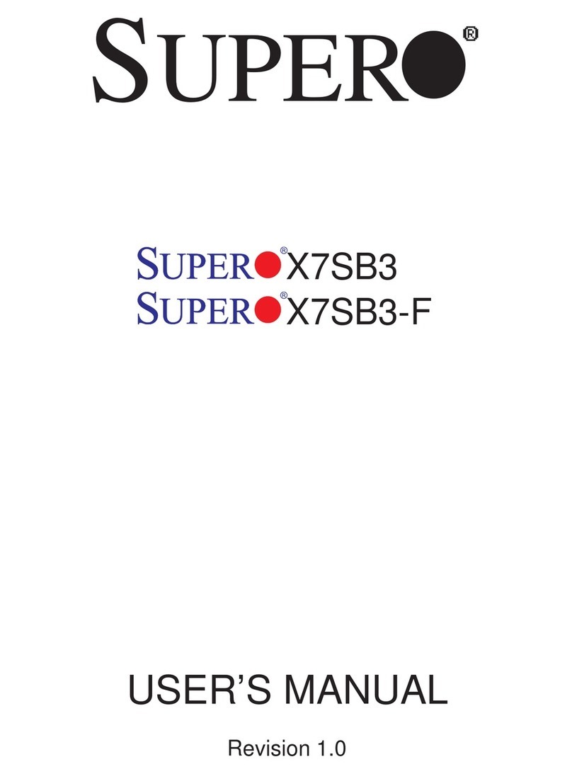 Supero X7SB3 User manual Supero X7SB3 User manual