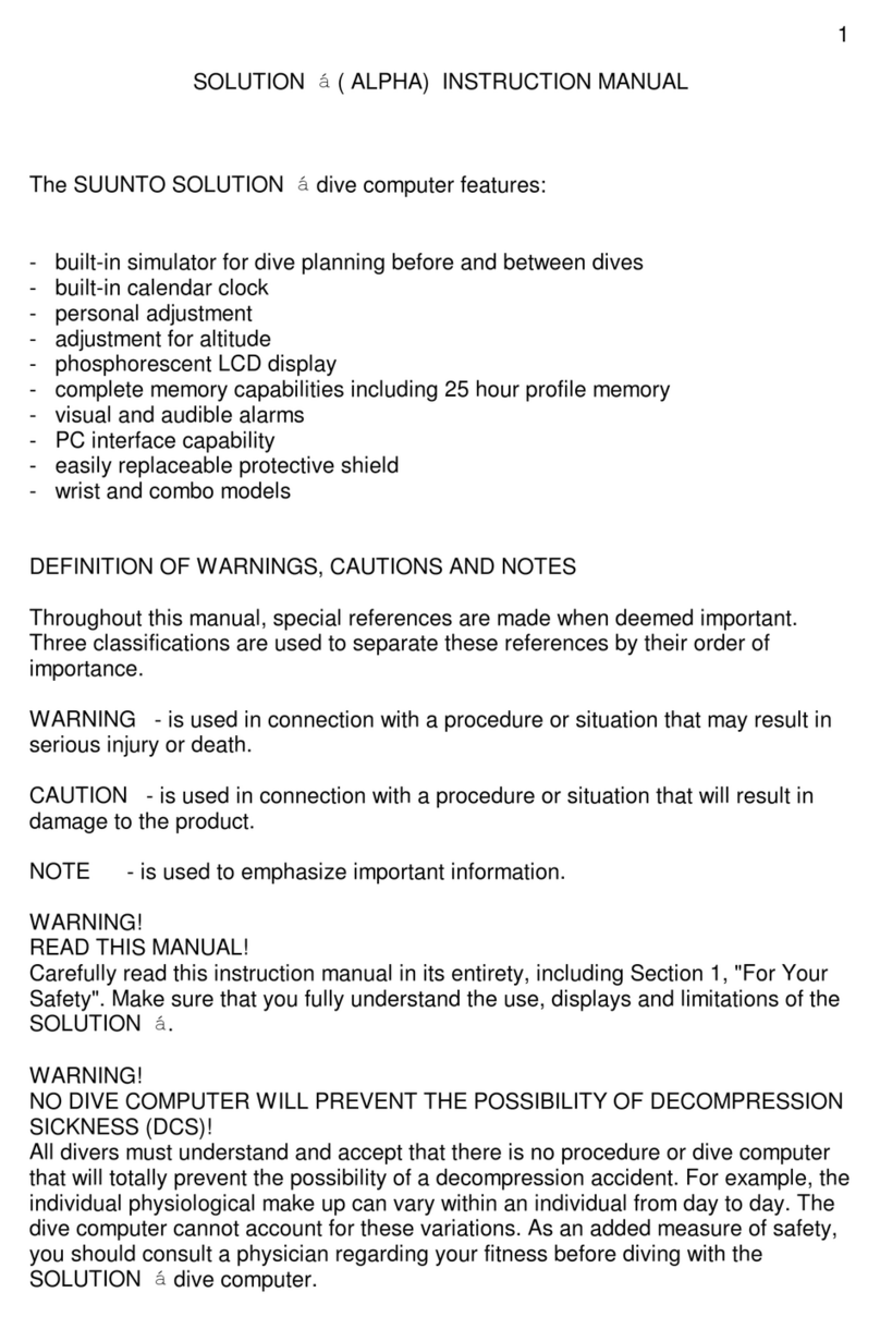 Suunto Solution Alpha User manual