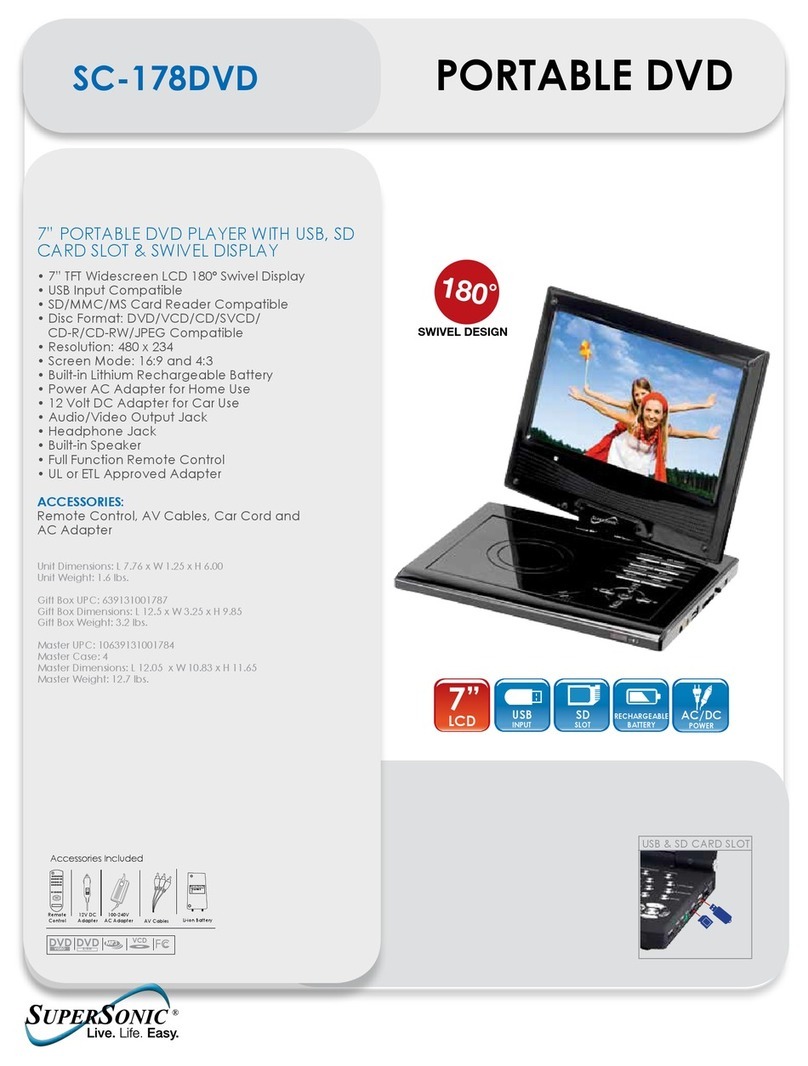 Supersonic SC-178DVD Specifications