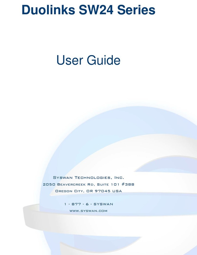 Syswan Duolinks SW24 User manual