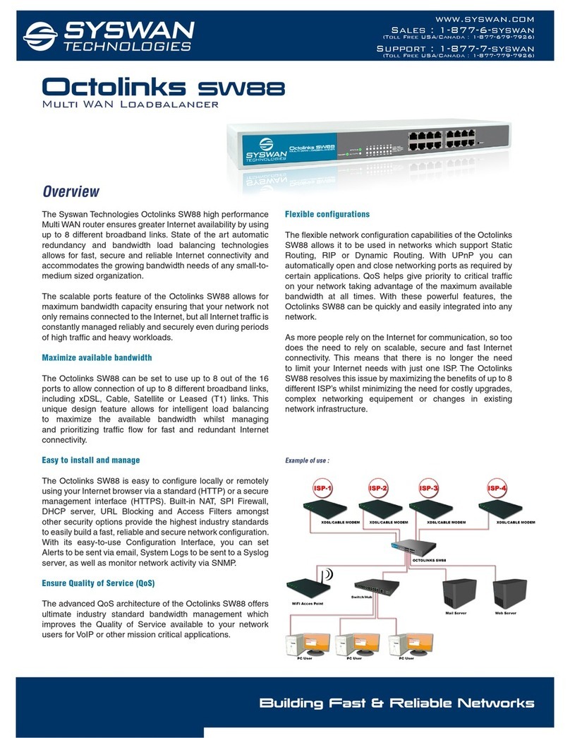 Syswan Octolinks SW88 Specifications