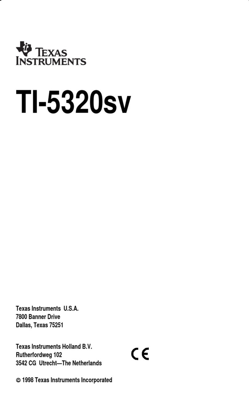 Texas Instruments TI-5320 User manual