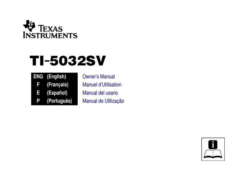 Texas Instruments TI-5032SV User manual