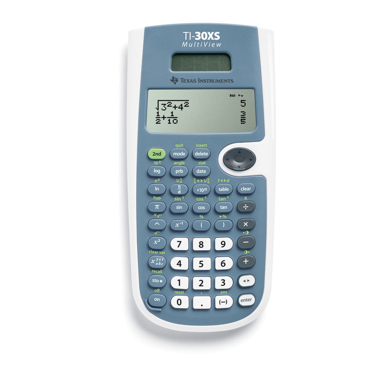 Texas Instruments TI-30XS Multiview User manual Texas Instruments TI-30XS Multiview User manual