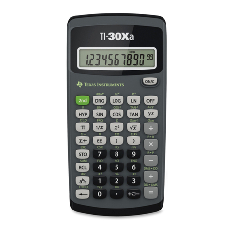 Texas Instruments 30XA User manual Texas Instruments 30XA User manual