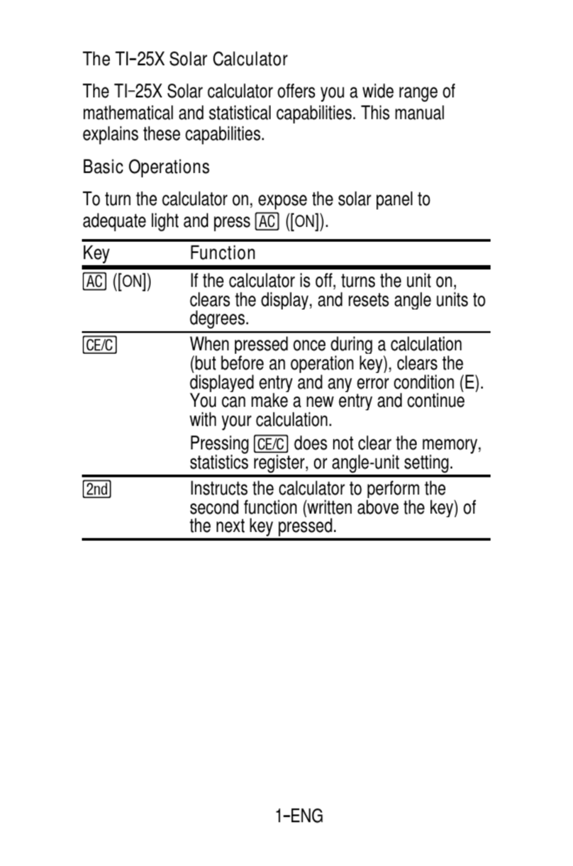 Texas Instruments -25X Solar User manual Texas Instruments -25X Solar User manual