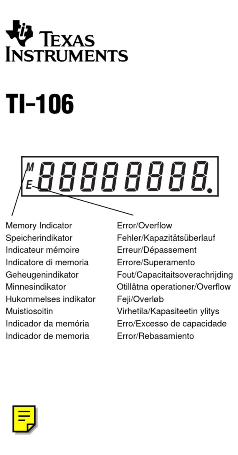 TI TI-106 User manual