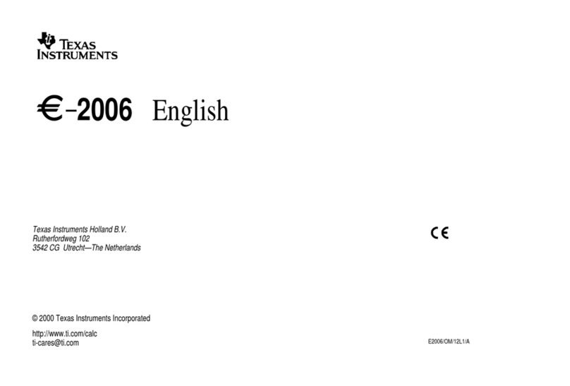 Texas Instruments E-2006 User manual Texas Instruments E-2006 User manual