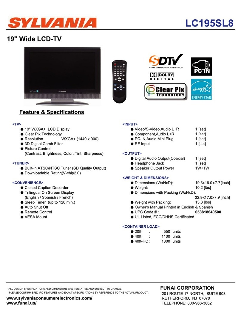 Sylvania LC195SL8 A User manual