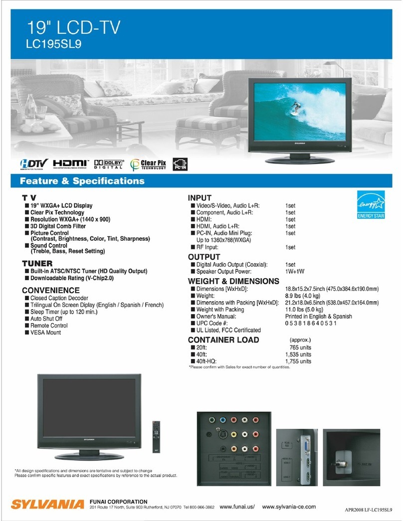 Sylvania LC195SL9 C User manual