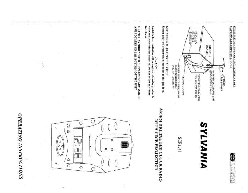 Sylvania SCR1345 operating instructions