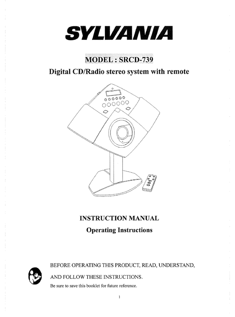 Sylvania SRCD-739 User manual