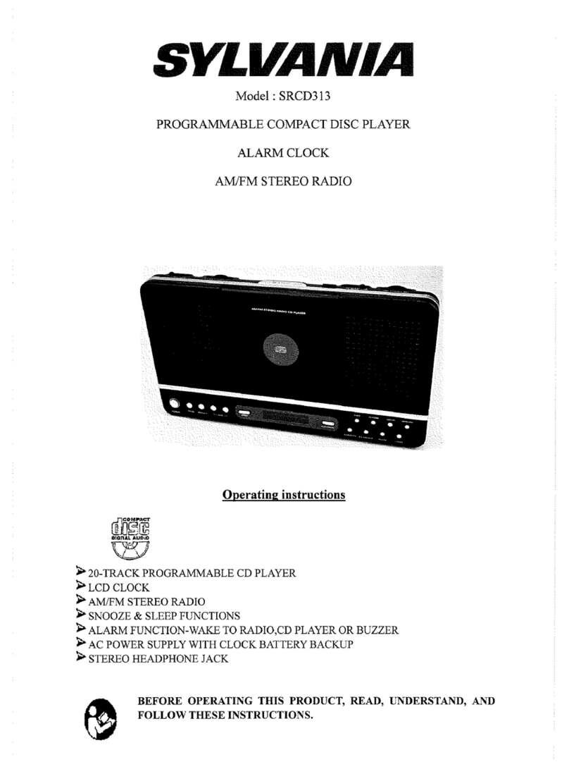 Sylvania SRCD313 User manual