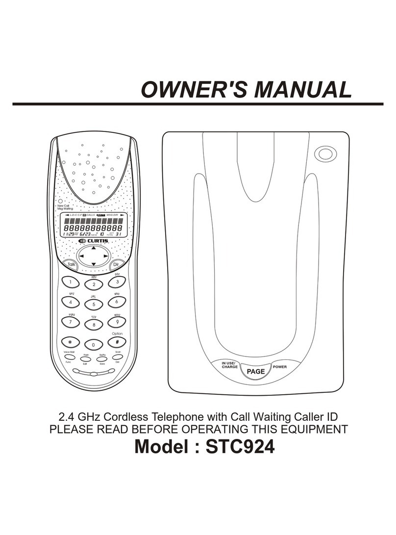 Curtis STC924 User manual