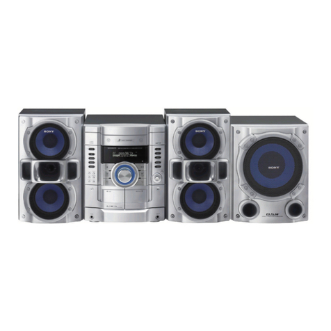 Sony MHC-GX470 - Mini Hi Fi Stereo System User manual