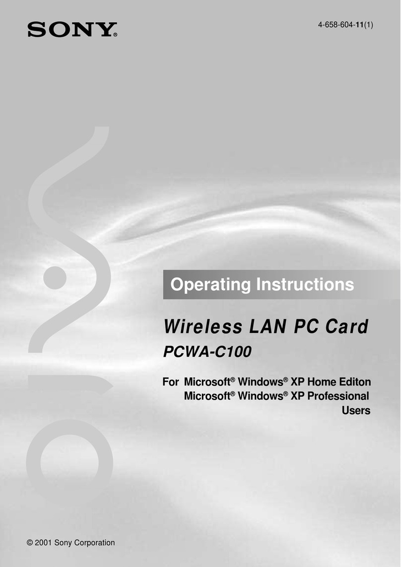 Sony PCWA-C100 User manual