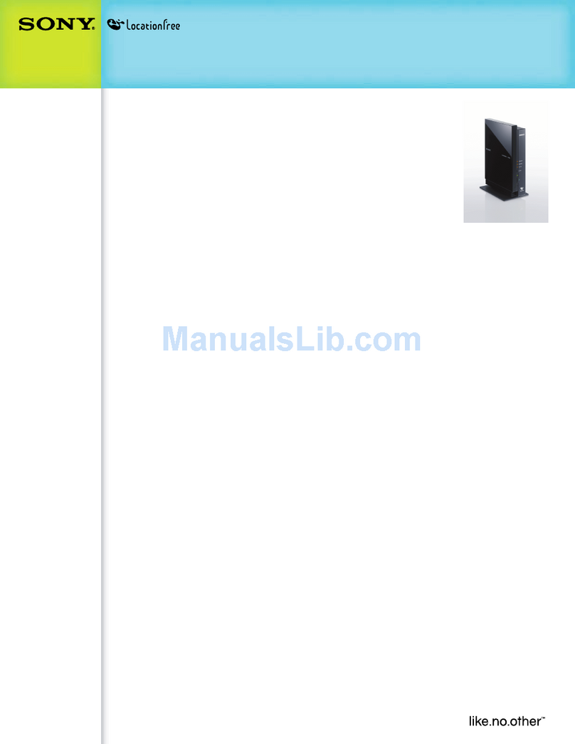 Sony LocationFree LF-B20 User manual