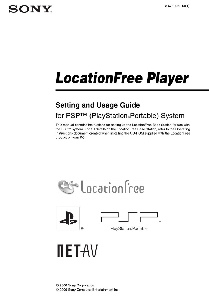 Sony LocationFree LF-B1 Settings guide